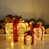 Salcar set of 3 LED gift box lights
